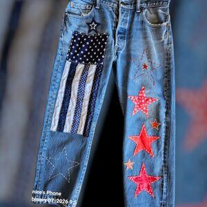 Women's 501's Levi's Patriotic